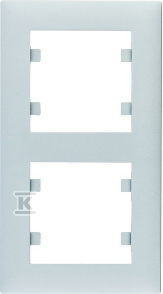LUMINA Intense Ramka 2-krotna pionowa, srebrny WL5622