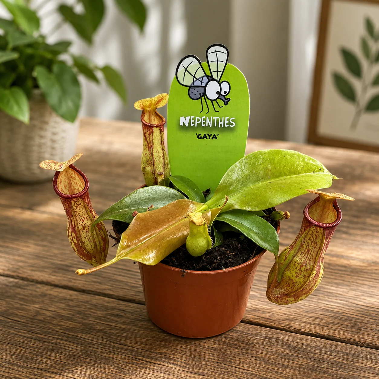 Nepenthes 'Gaya’ – O planta carnivora spectaculoasa!