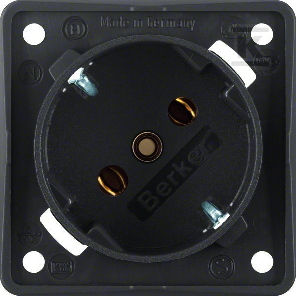 Gniazdo SCHUKO 45°, mechanizm, brąz, INTEGRO FLOW 841852521