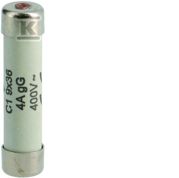 Wkładka bezpiecznikowa cylindryczna C1 9x36mm gG 4A 400VAC L936C1-04