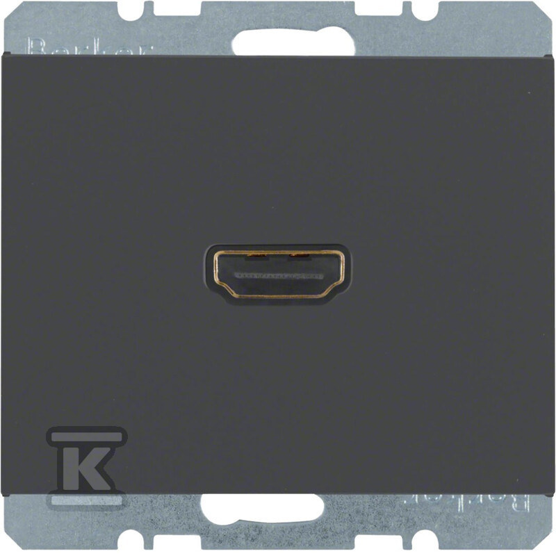 Gniazdo HDMI z przyłączem 90°, antracyt, K.1 3315437006