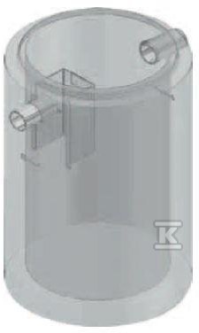 Osadnik betonowy AQUAFIX S 03000/0200 – pojemność osadnika 3000 l, króćce z PE 3101205P