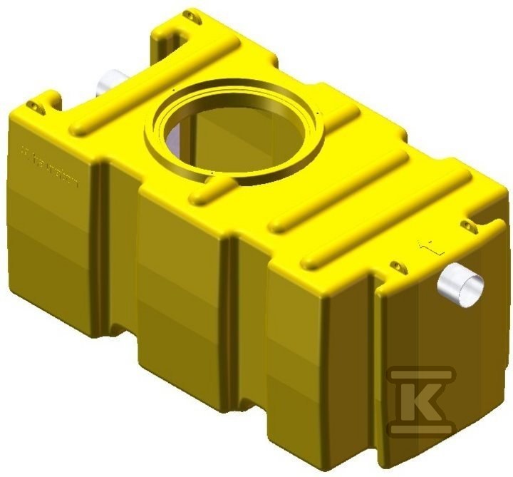 Separator tłuszczów FPE 07 – polietylenowy, przepustowość maks. 7 l/s, króćce z PE – AQUAFIX 10PE 385007