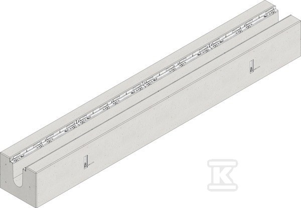 Korytko typ 020 FASERFIX BIG BL 150, odcinek 4,0 m, z 4 kotwami kulistymi, rama ocynk., zbrojone, wg WHG 82744
