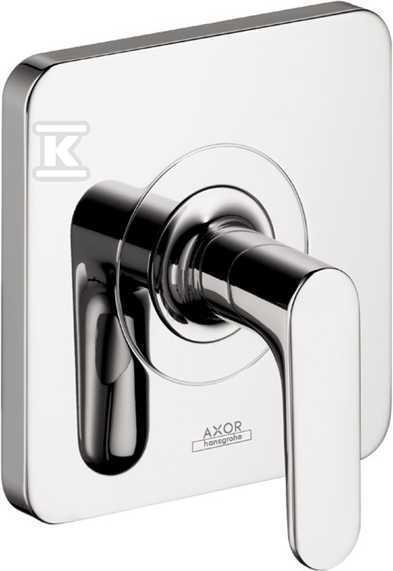 Zawór odcinający Hansgrohe Axor Citterio M podtynkowy z uchwytem jednoramiennym, element zewnętrzny DN15 / 20 chrom 34960000