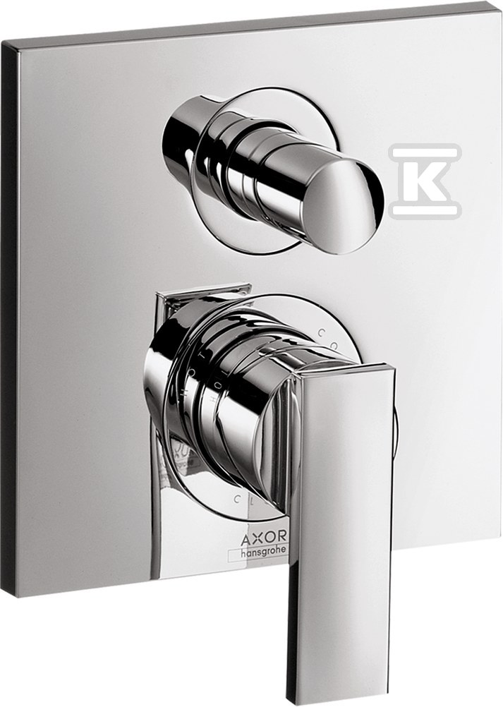 Bateria wannowa Hansgrohe Axor Citterio jednouchwytowa montaż podtynkowy, element zewnętrzny chrom 39455000