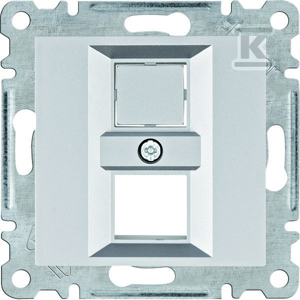 LUMINA Płytka podwójna Keystone Jack, srebrny WL2322