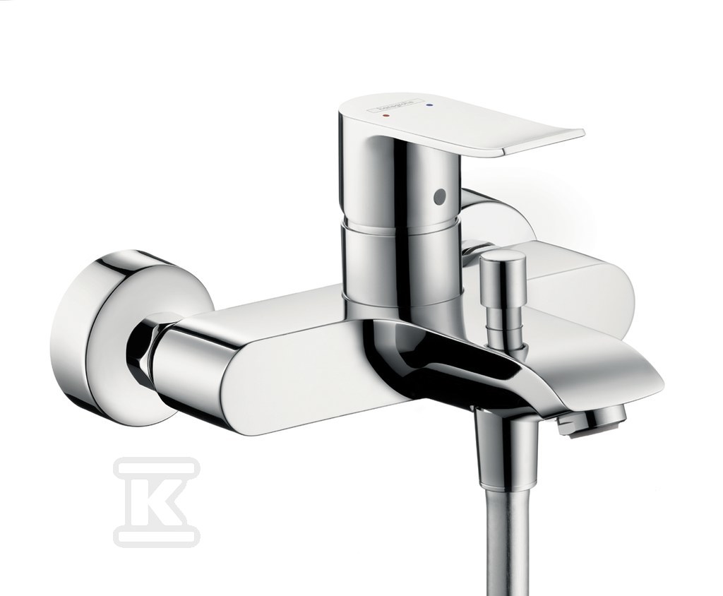 Bateria wannowa Hansgrohe Metris E2 jednouchwytowa DN15, montaż natynkowy chrom 31480000