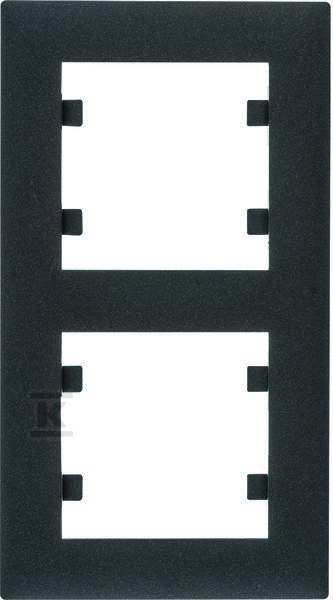 LUMINA Intense Ramka 2-krotna pionowa, czarny WL5623