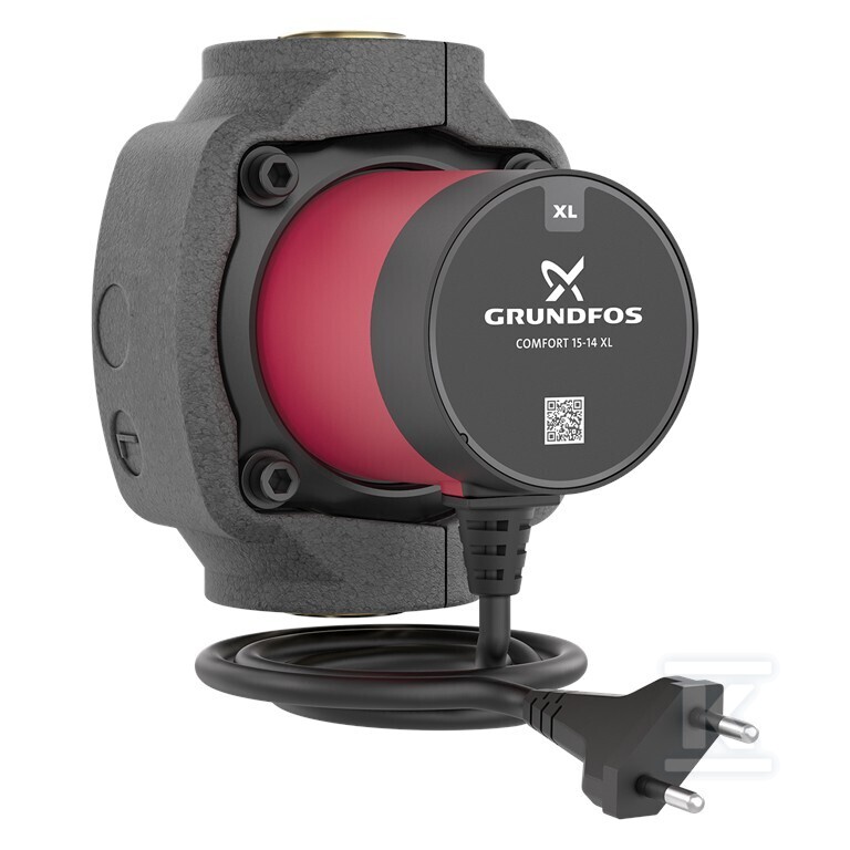 Pompa cyrkulacyjna c.w.u. COMFORT 15-14 XL BW 140 z przyłączem rurowym G1″ i śrubą odpowietrzającą w korpusie. Posiada osłonę termiczną i przewód 1,5 m z wtyczką. 93513618