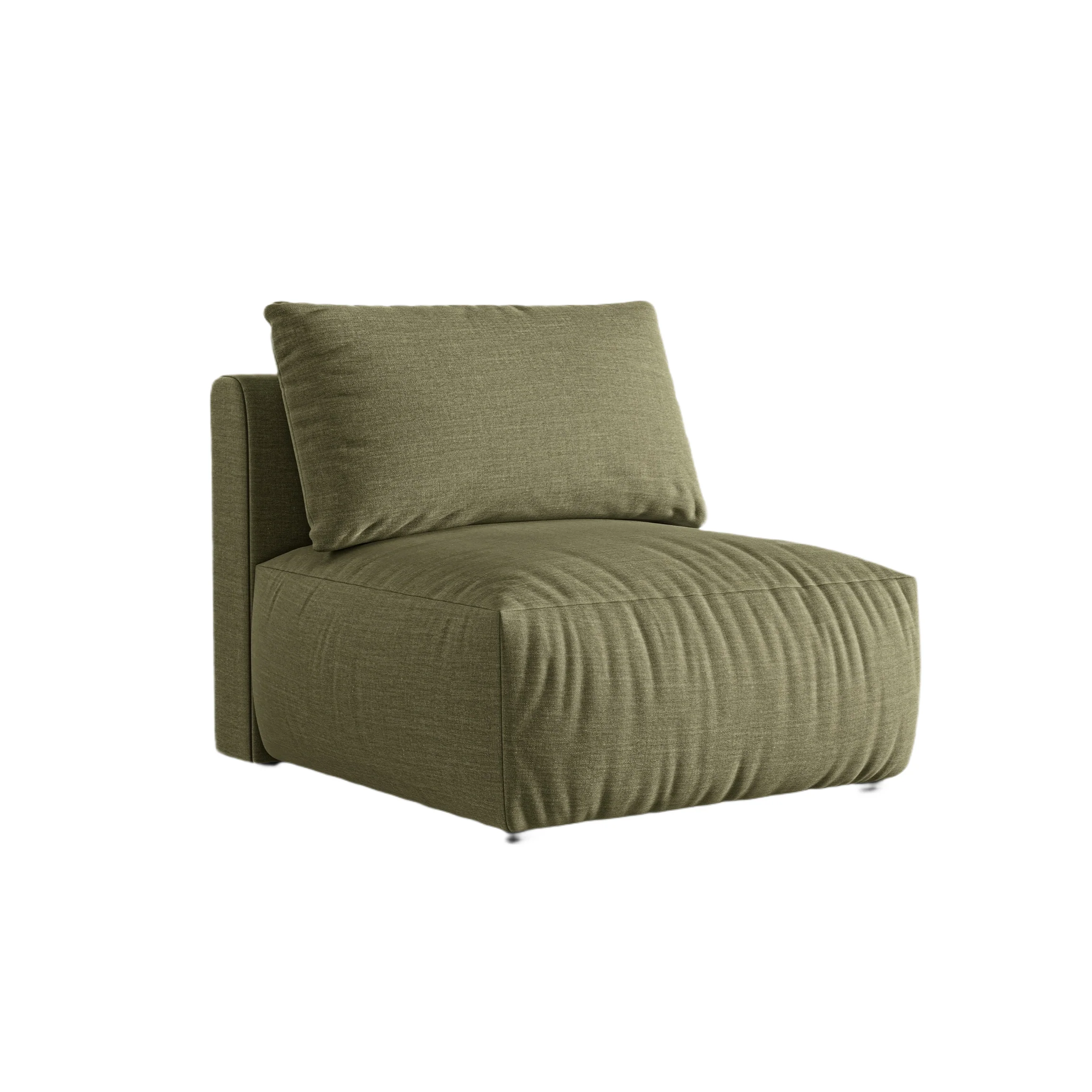 Sofa modułowa CHRIS – element środkowy zielony szenil