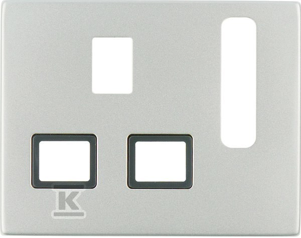 Płytka czołowa do gniazda z uziemieniem standard brytyjski, stal szlachetna, K.5 3313077014