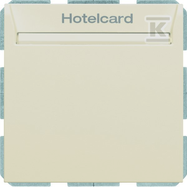 Łącznik przekaźnikowy na kartę hotelową, kremowy, połysk, B.KWADRAT 16408992