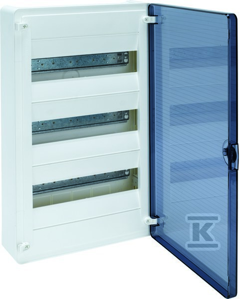Rozdzielnica natynkowa Golf IP40, drzwi transparentne, 36 modułowa VS312TD