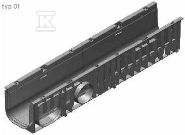 Korytka szczelinowe RECYFIX STANDARD 150, typ 01 41021
