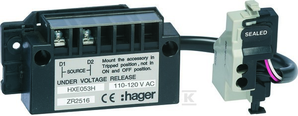 Wyzwalacz podnapięciowy zwłoczny h800-h1600 3P 110-120VAC HXE053H
