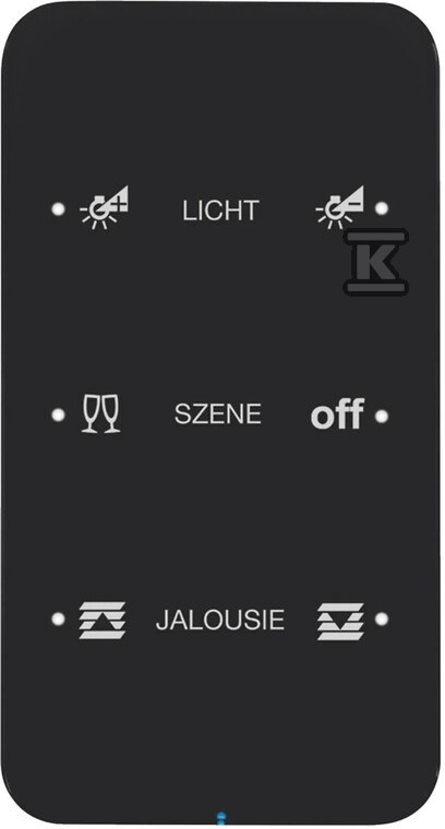 Sensor dotykowy 3-krotny konfigurowalny, szkło, czarny, R.1 75143165