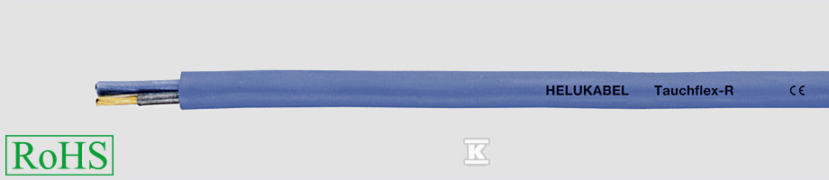 Kabel do POMP 750V TAUCHFLEX-R 1×1,5 niebieski, okrągły 37100