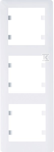 Ramka 3-krotna pionowa, biały LUMINA WL5130