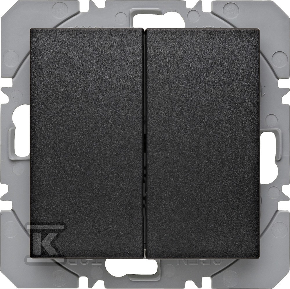 Przycisk 2-krotny płaski, antracyt, quicklink, B.X/S.1 KNX RF 85656285