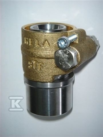Złączka mosiężna przejściowa do wspawania HELA-L 75×6.8mm-76/66mm (Dz/Dw części do wspawania) PN6, do rur preizolowanych Pex/PE, oznaczenie: L 75 76,1-6 70607600100T