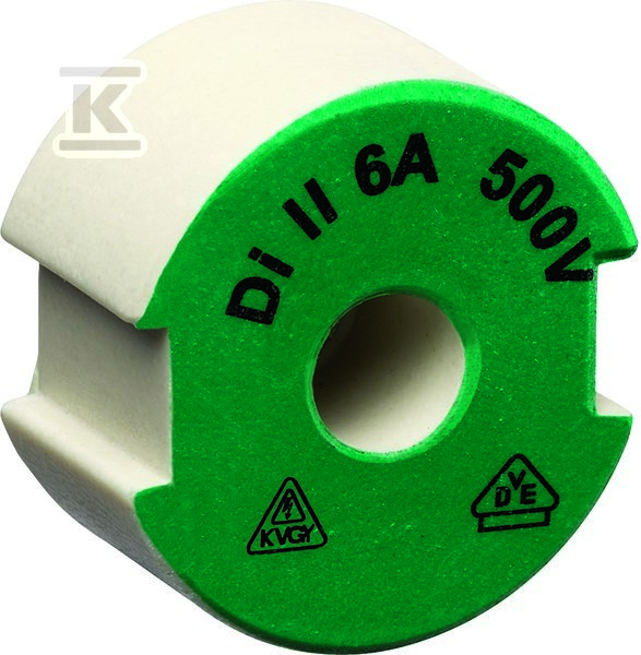 Wstawka kalibrująca D SII/E27 6A zielony LE27P06