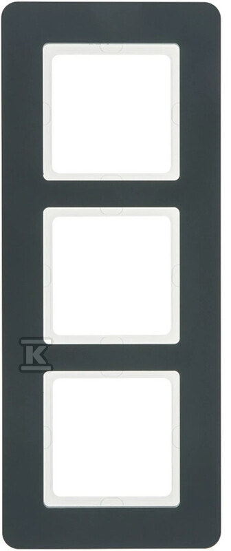Ramka 3-krotna, antracyt aksamit, lakierowany, Q.7 10136186