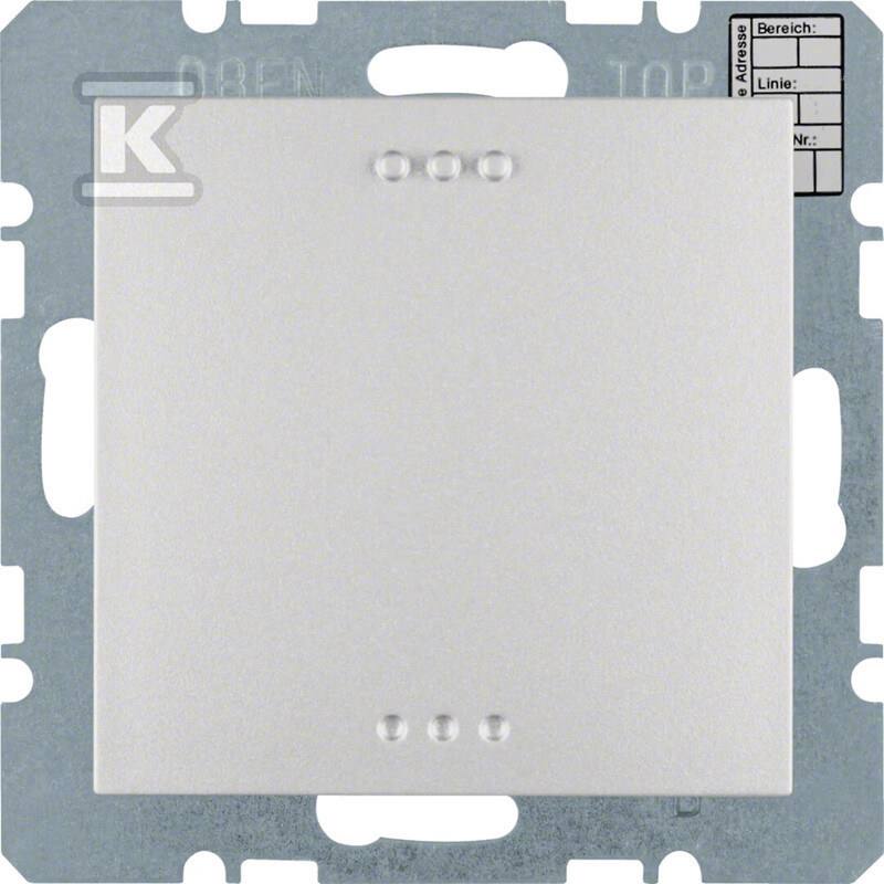 Regulator temperatury bez sterowania ręcznego z interfejsem uniwersalnym, alu, KNX B.7 75441283