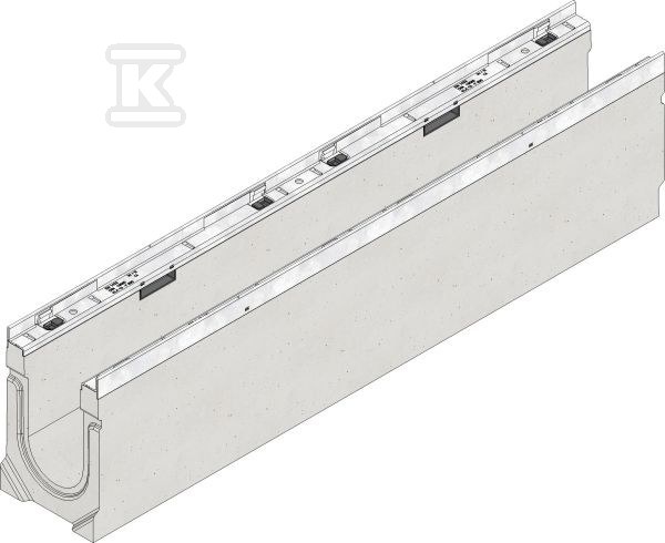 Korytko odwadniające FASERFIX KS+ 100 typ 100F, odcinek 4 metry 33303