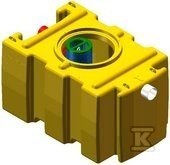 Separator koalescencyjny KPE 06 – polietylenowy, przepustowość maks. 6 l/s, króćce z PE – AQUAFIX 10PE 383506