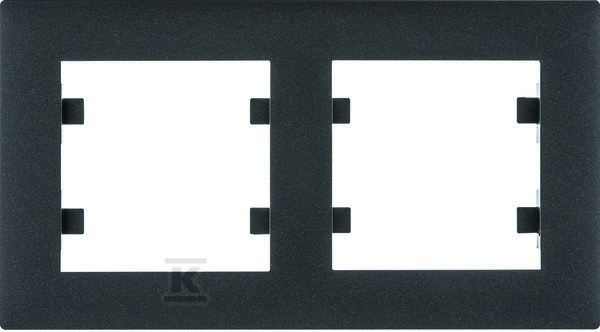 LUMINA Intense Ramka 2-krotna pozioma, czarny WL5723