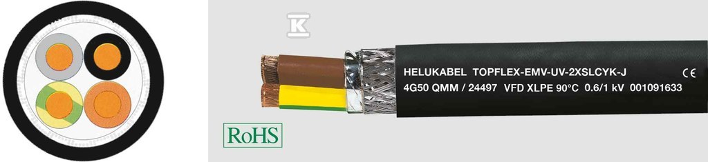 Kabel elastyczny 1kV TF-EMV-UV-2XSLCYK-J 4G120 podw. ekranowany XLPE 24500