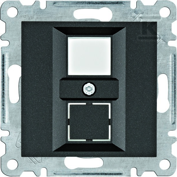 LUMINA Płytka podwójna Keystone Jack, czarny WL2323