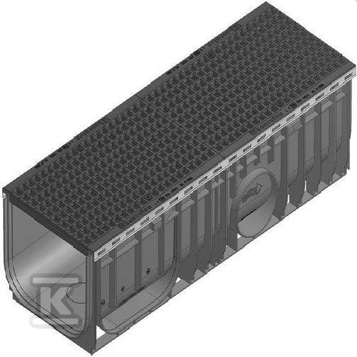 Korytko RECYFIX STANDARD 100, typ 01005, z rusztem żeliwnym, kratowym GUGI MW 15/25, kl. C 250 40269