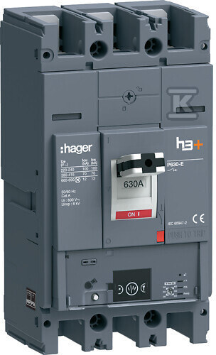 Wyłącznik mocy h3+ P630 Energy 3x630A 70kA HEW630NR