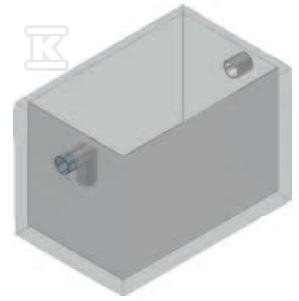 Osadnik betonowy AQUAFIX S 10000/0500 – pojemność osadnika 10000 l, króćce z PE 3101005P
