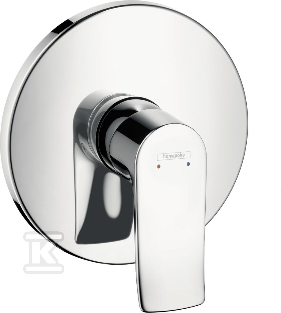 Bateria prysznicowa Hansgrohe Metris E2 jednouchwytowa podtynkowa, element zewnętrzny chrom 31685000