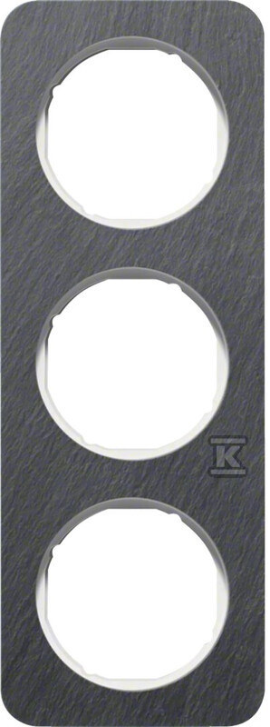 Ramka 3-krotna, łupek/biały, R.1 10132389