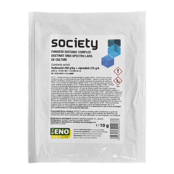 Society 10g – fungicid complex (sistemic si de contact) (echivalent Switch)