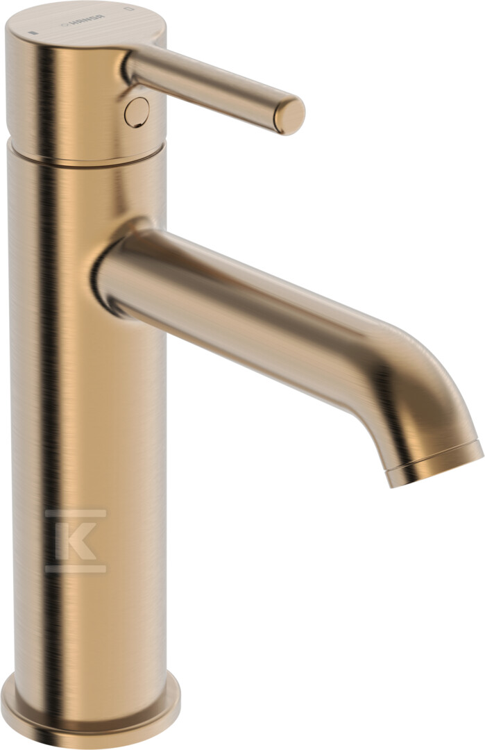 Bateria umywalkowa jednouchwytowa HANSAVANTIS Style, zasięg: 133 mm, kolor: Brąz szczotkowany 5437220781