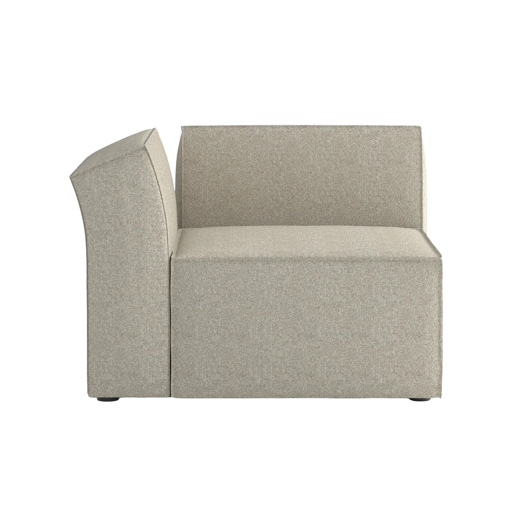 Sofa modułowa ANDO – moduł lewostronny taupe