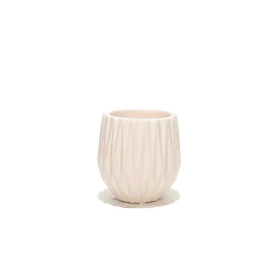 Vas decorativ din ceramica Stripe White D9