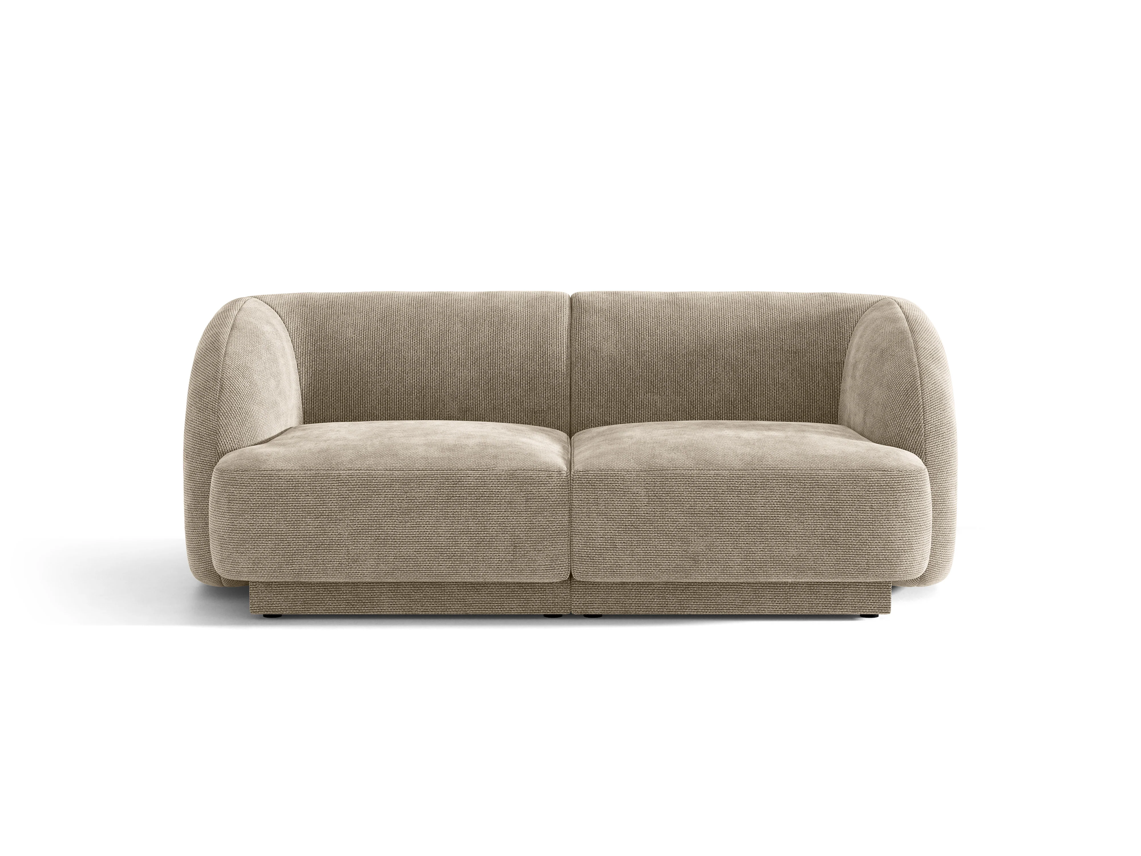 Sofa 2-osobowa MILEY beżowy szenil jedwabisty