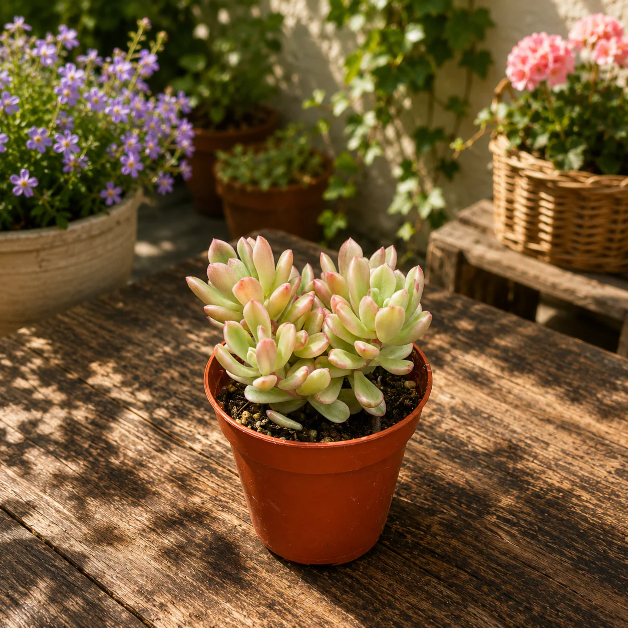 Sedum 'Alice Variegata’ – iarba grasa variegata si rezistenta
