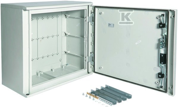 Obudowa poliester 550x600x300 mm, IP65, PANEL-struct., naścienna, drzwi pełne FL300B