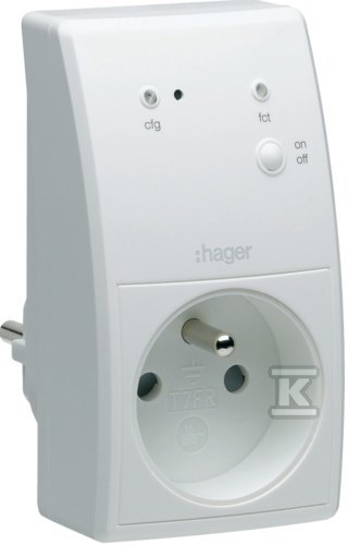 Adapter załączający gniazdkowy 16A, KNX Q/E/S TRC270F