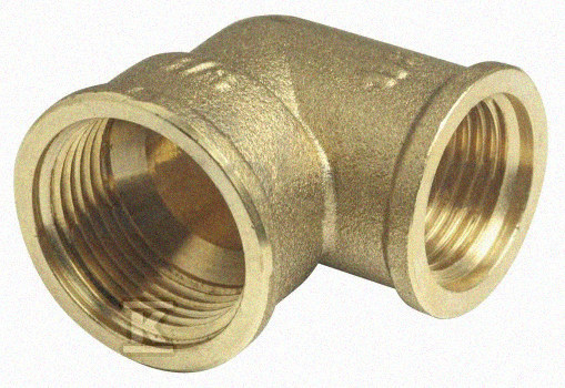Kolano mosiężne skręcane 90st. PEX-HELA 6 bar 11×110 z gwintem wewnętrznym GW 4″x4″ przyłączeniowa do Pex, do rur preizolowanych CALPEX K110110H
