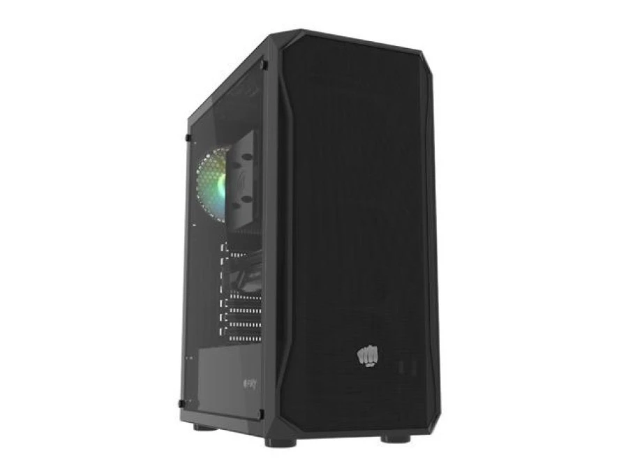Obudowa PC SHOBO SH4 RGB MIDI Tower z oknem czarna NFO‑2153