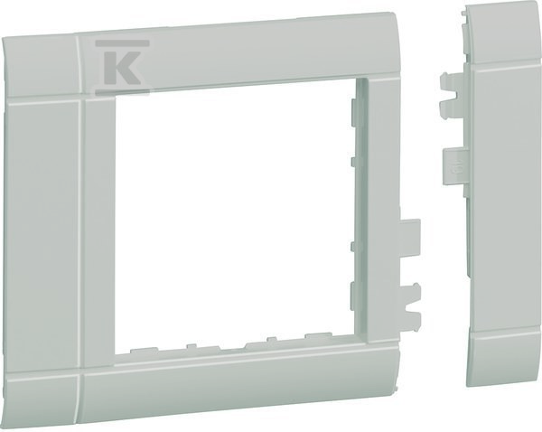 Maskownica 80 mm 1-krotna 55×55 mm PC-ABS bezhalogenowy jasnoszary GR0800A7035
