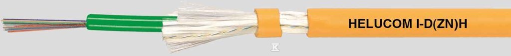 Kabel światłowodowy helucom I-D(ZN)H 10 E9/125 wewnętrzny, opona frnc, żółty 80899